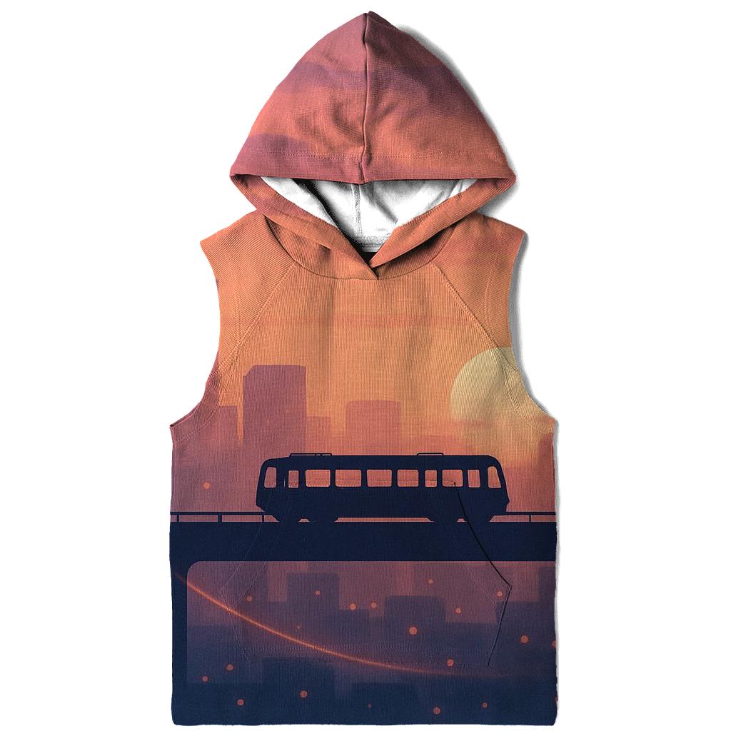 Skyline Afterglow Tramline graphic hoodies
