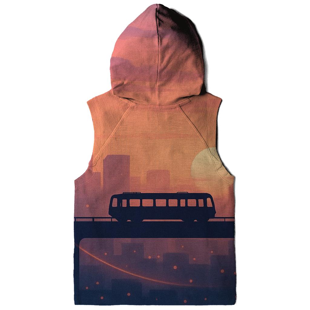 Skyline Afterglow Tramline graphic hoodies