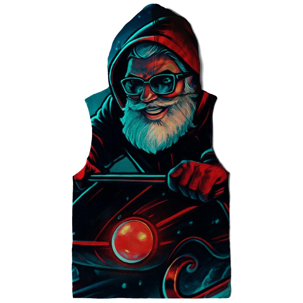 Neon Aurora Street Santa premium hoodies