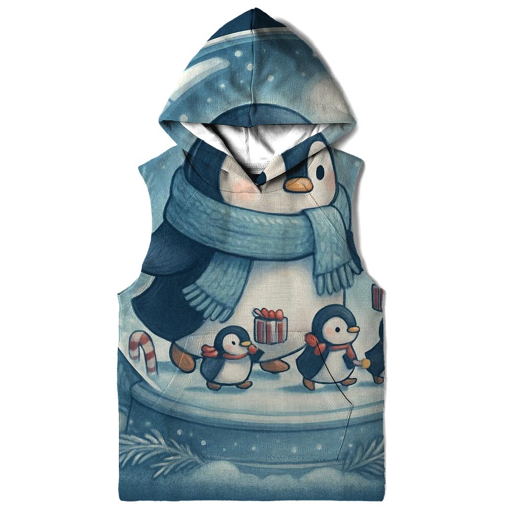 Snow Globe Penguin Parade hoodie styles