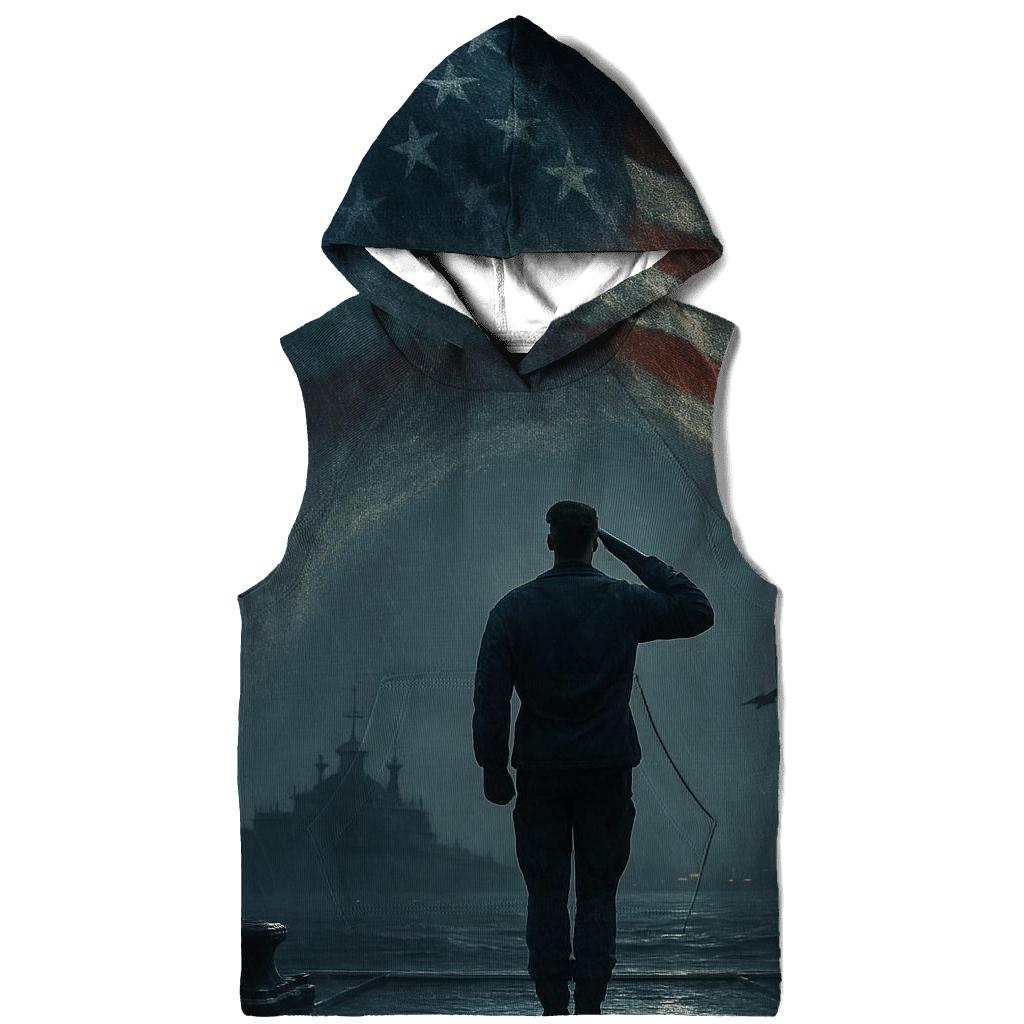 Harbor Vigil Under The Tide Flag zip-up hoodies