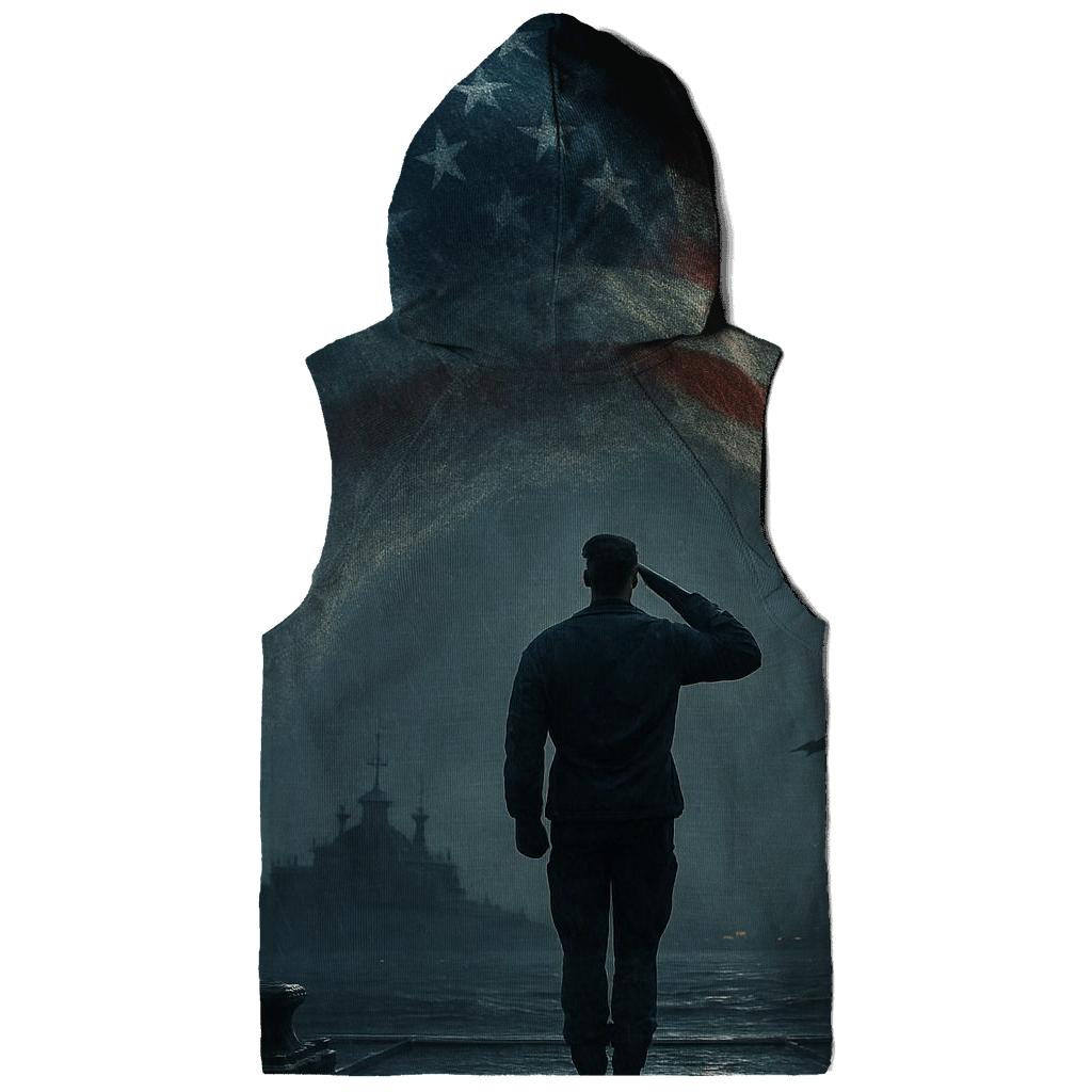 Harbor Vigil Under The Tide Flag zip-up hoodies