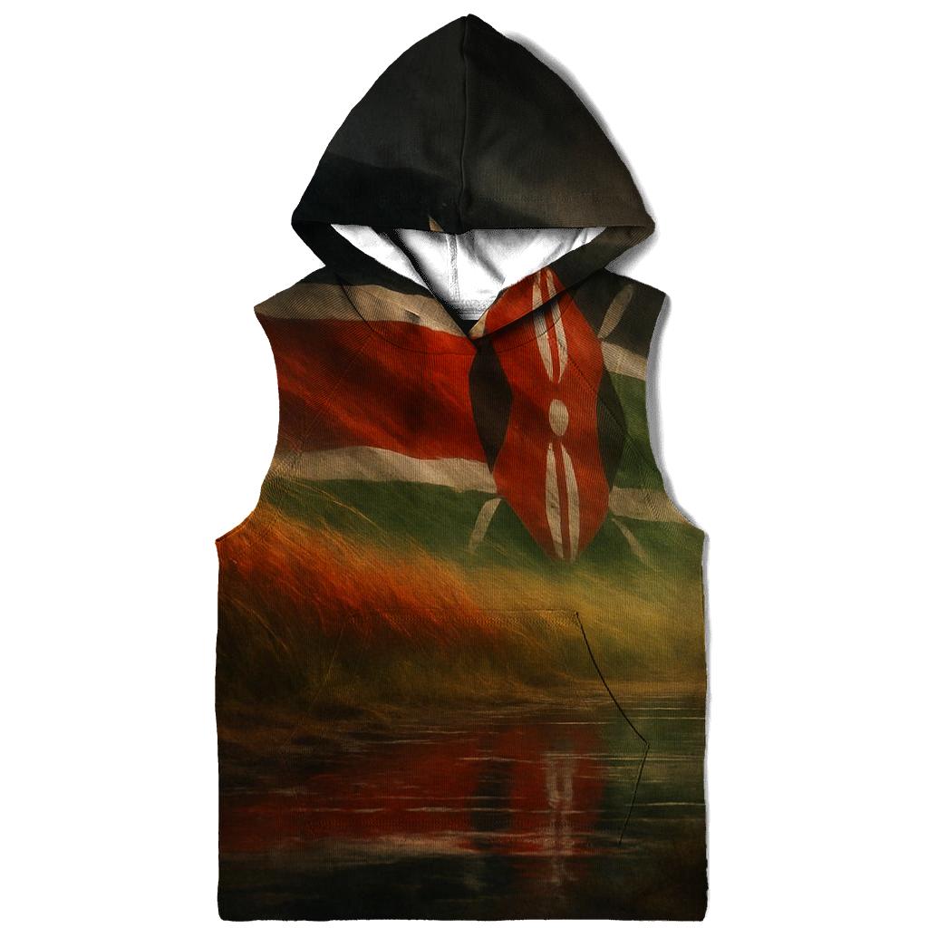 Savanna Mirage Flag Kenya lightweight hoodies