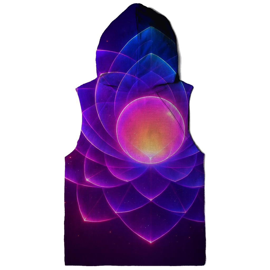 Neon Orbit Bloom embroidered hoodies