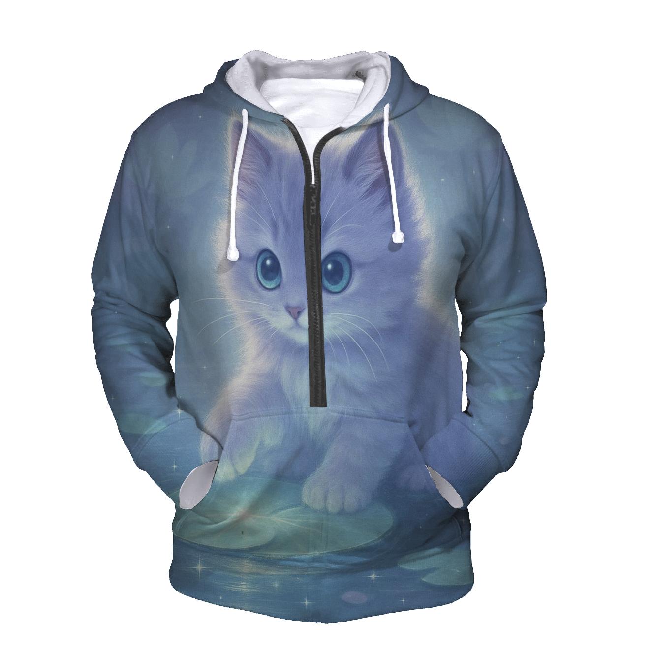 Moonlit Purrlily Lagoon custom hoodies
