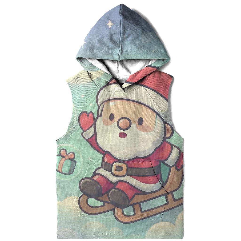 Pastel Cloud Chibi Santa Delivery Drift custom hoodies