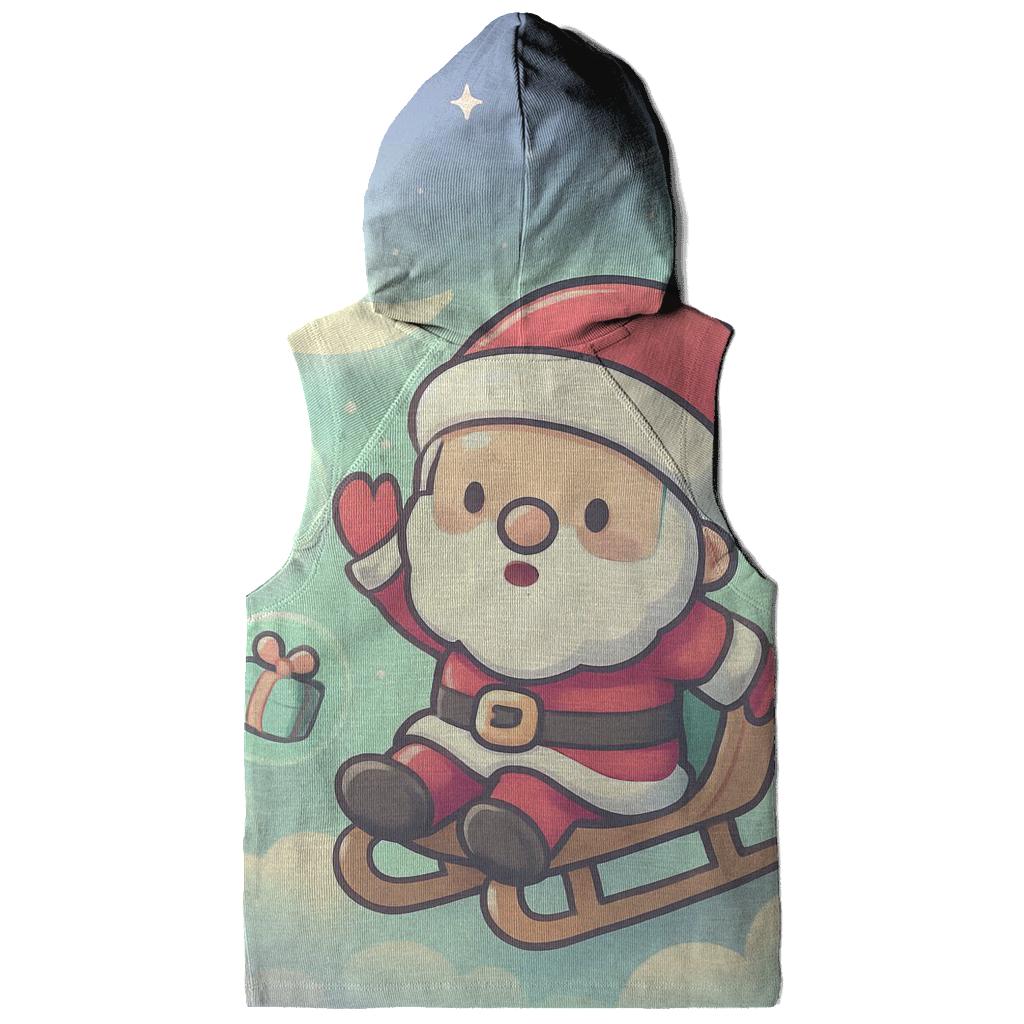 Pastel Cloud Chibi Santa Delivery Drift custom hoodies