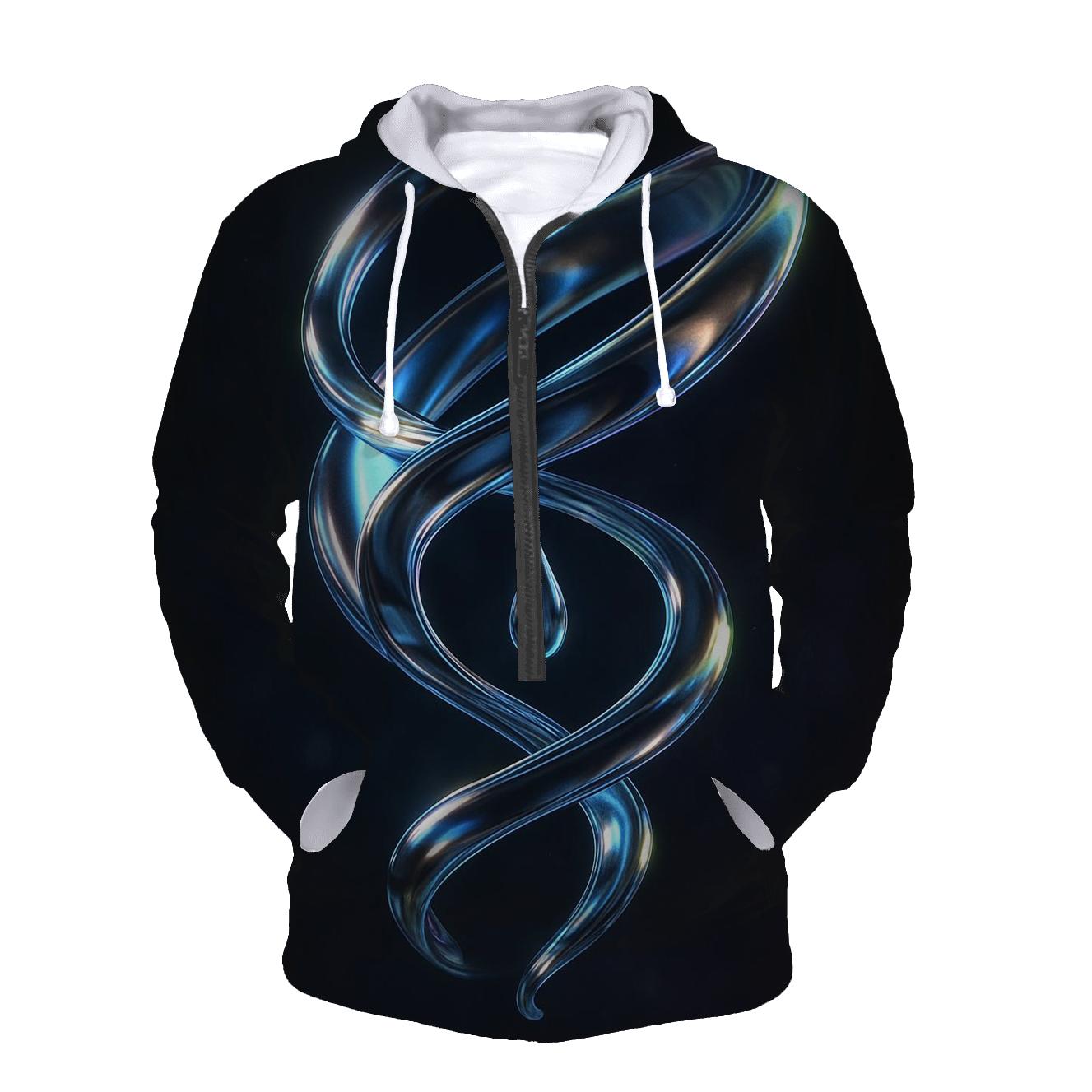 Molten Aurora Sculpture hoodies fashion