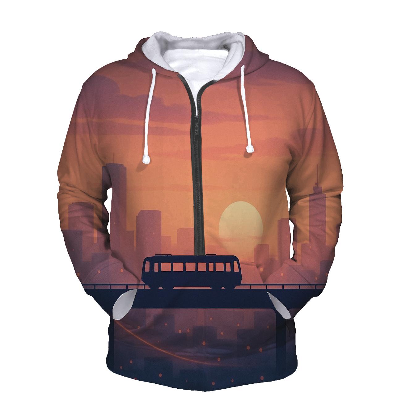 Skyline Afterglow Tramline hoodies fashion