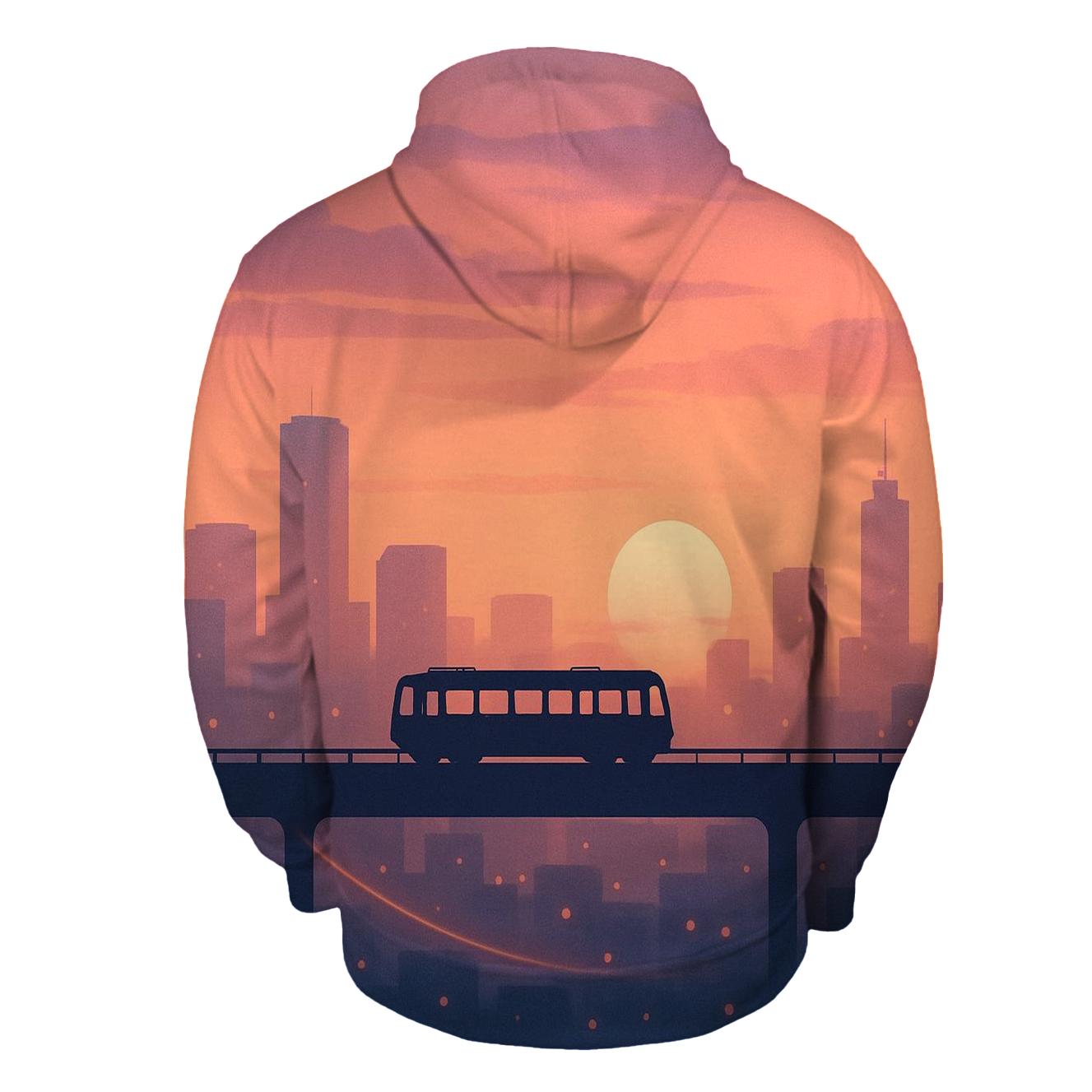 Skyline Afterglow Tramline hoodies fashion