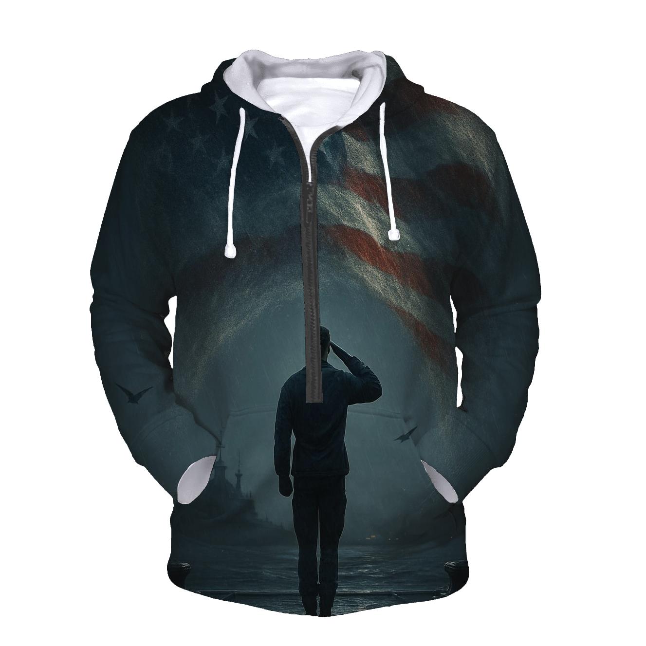 Harbor Vigil Under The Tide Flag pullover hoodies