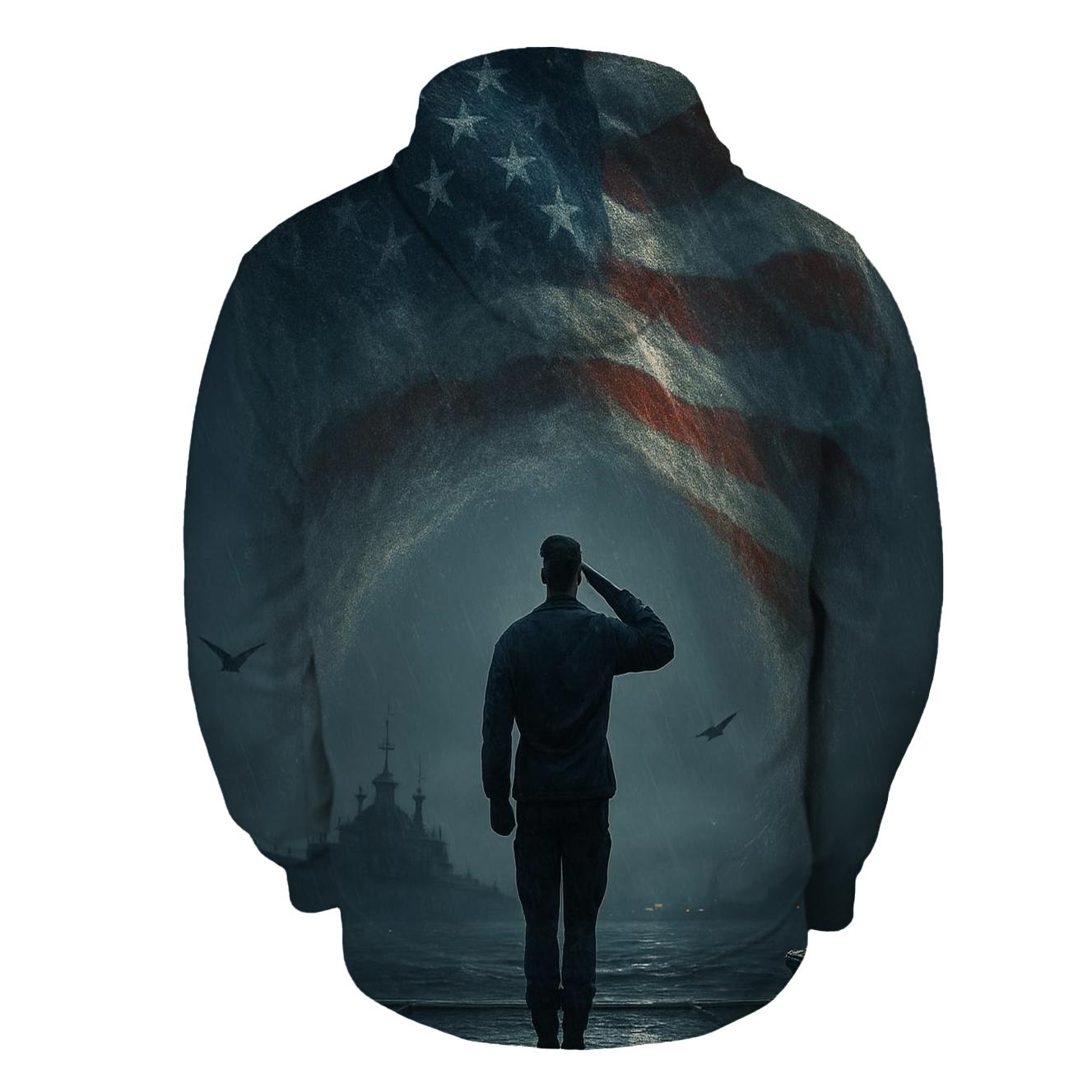 Harbor Vigil Under The Tide Flag pullover hoodies