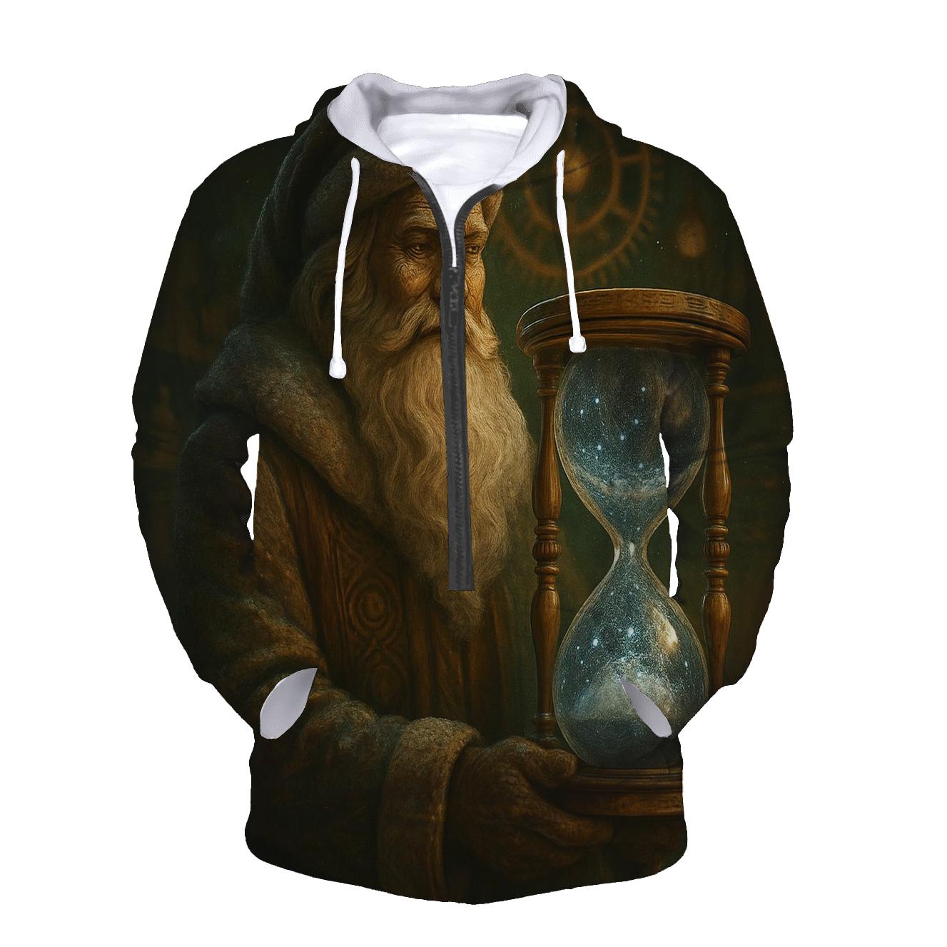 Frosted Workshop Timekeeper Santa hoodie trends