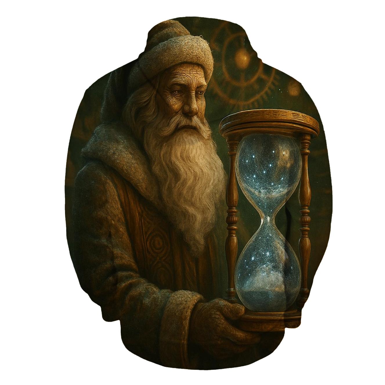 Frosted Workshop Timekeeper Santa hoodie trends