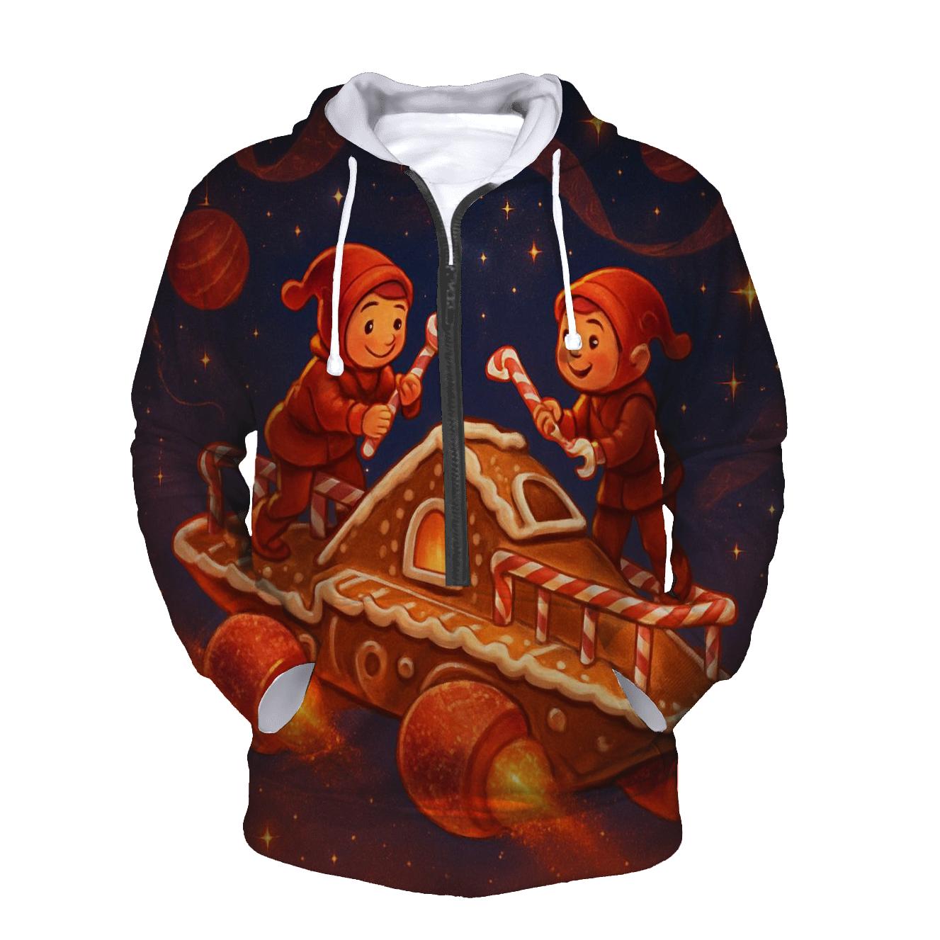 Gingerbread Workshop Starship custom hoodies