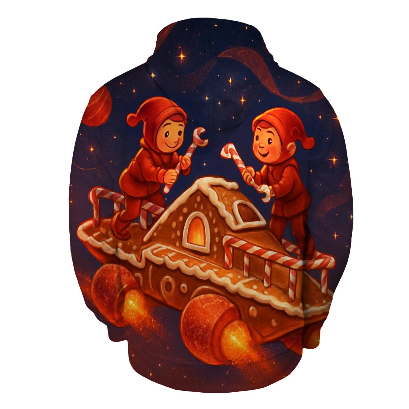 Gingerbread Workshop Starship custom hoodies