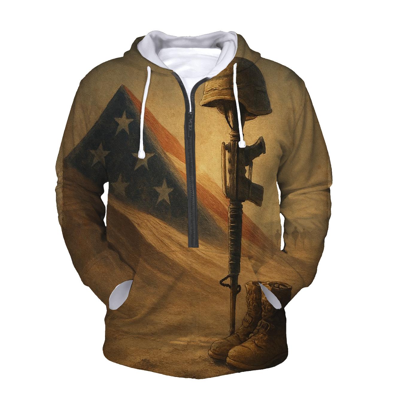 Desert Crosswind Flag Of Sand And Steel lightweight hoodies
