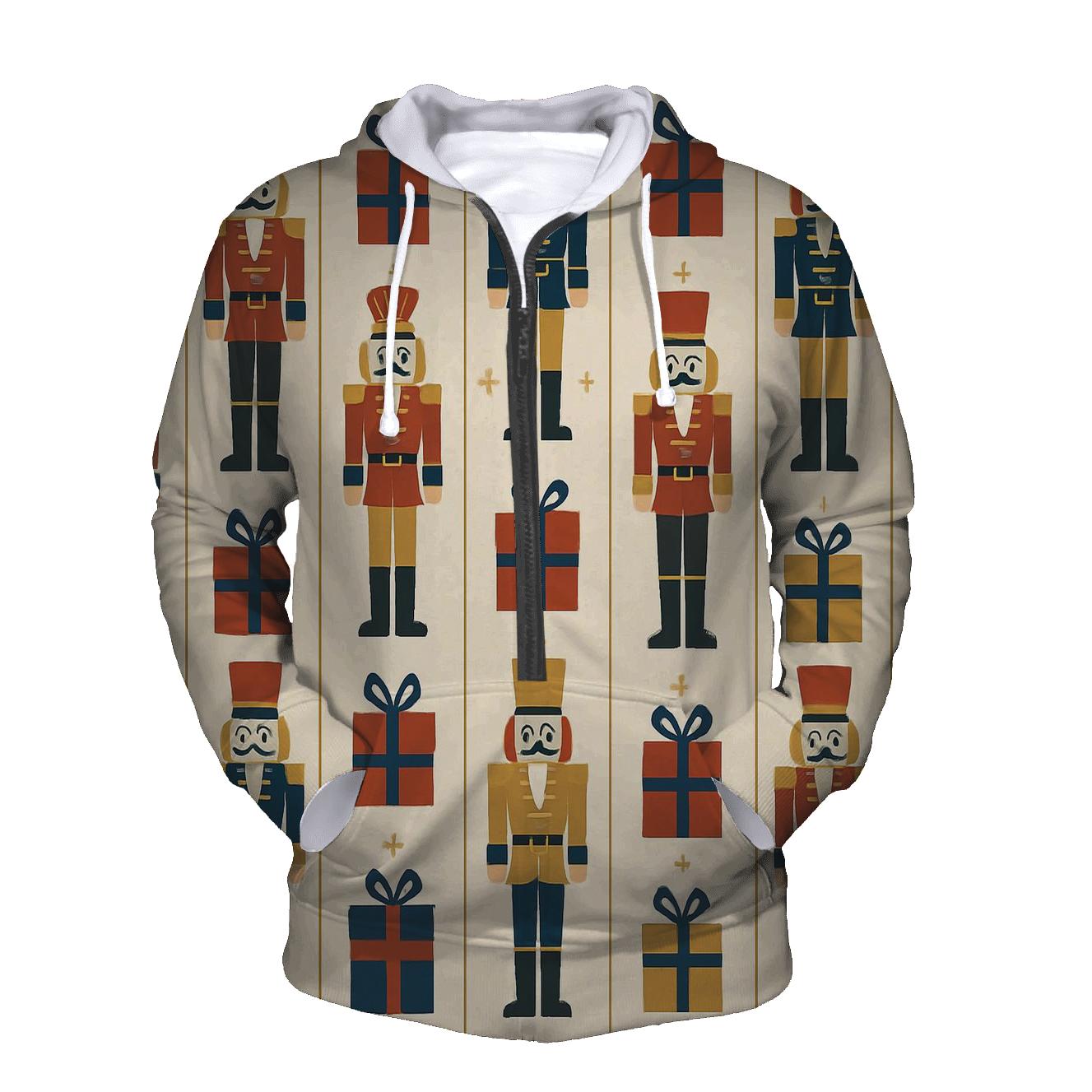 Nutcracker Parade Stripe Grid premium hoodies