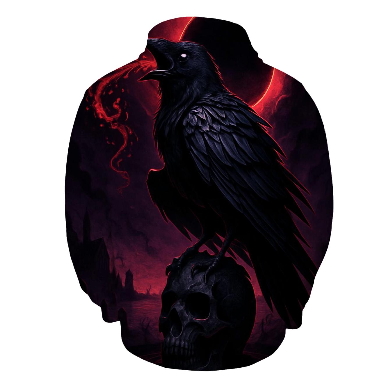 Raven Warden Of The Blood Eclipse premium hoodies
