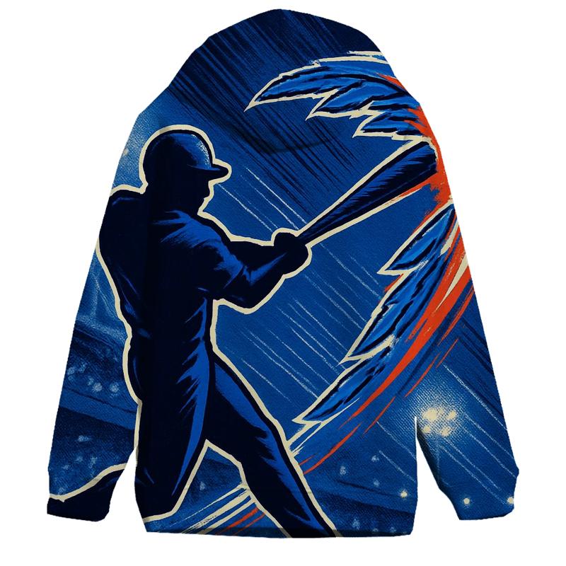 Blue Jays Meteor Swing Silhouette printed hoodies