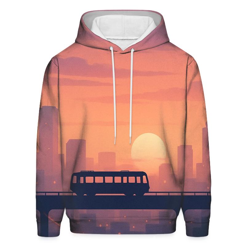 Skyline Afterglow Tramline custom hoodies
