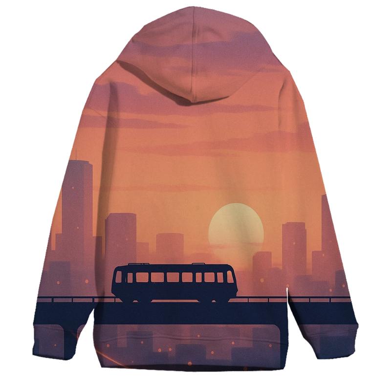 Skyline Afterglow Tramline custom hoodies