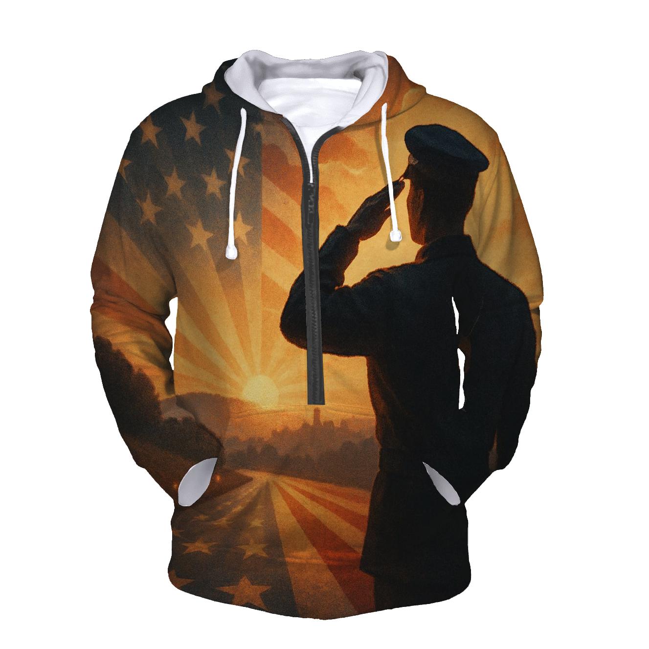 Homecoming Salute In The Flag Light designer hoodies