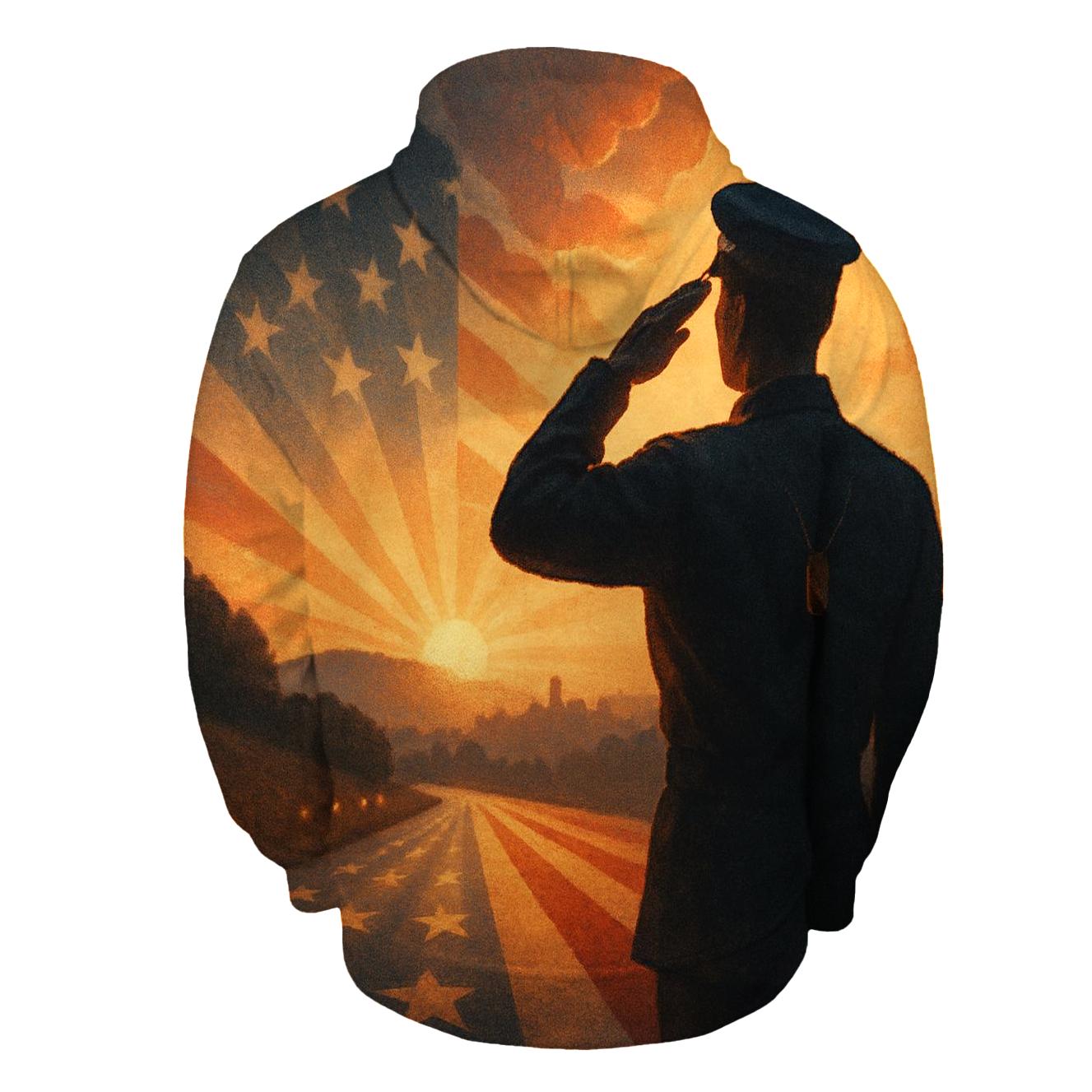 Homecoming Salute In The Flag Light designer hoodies