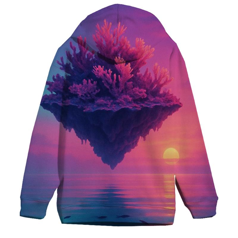 Aurora Reef Sunset Drift lightweight hoodies