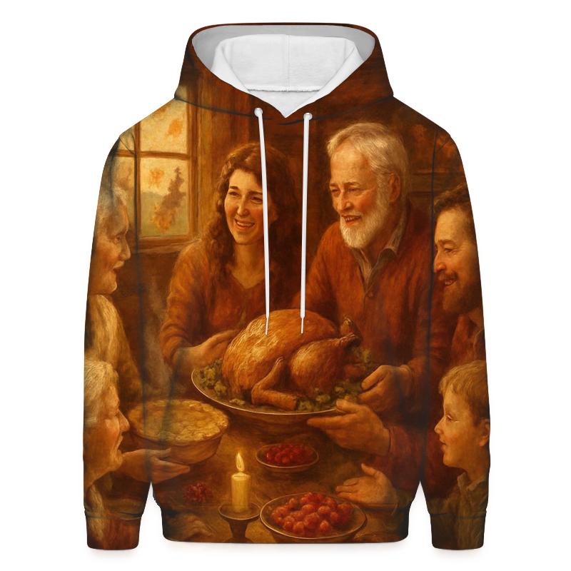 Candlelit Gratitude Cabin Feast hoodie styles
