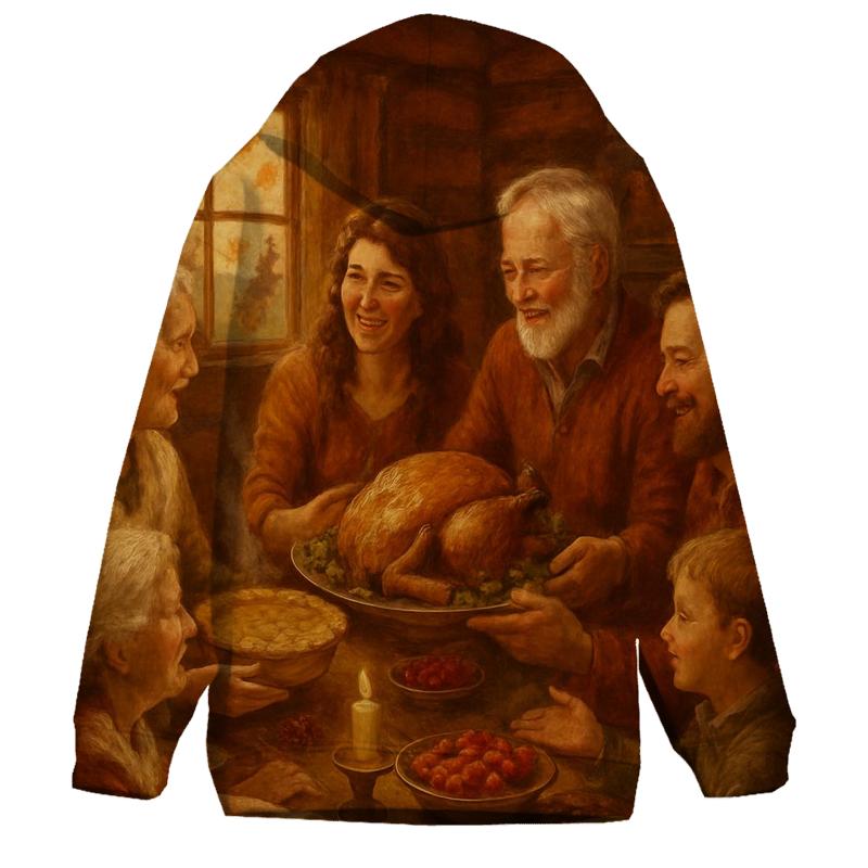 Candlelit Gratitude Cabin Feast hoodie styles