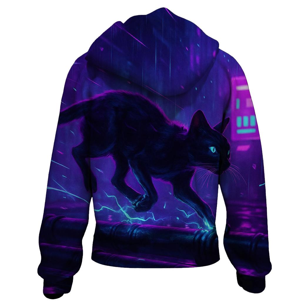 Neon Alley Whisker Runner hoodie designs