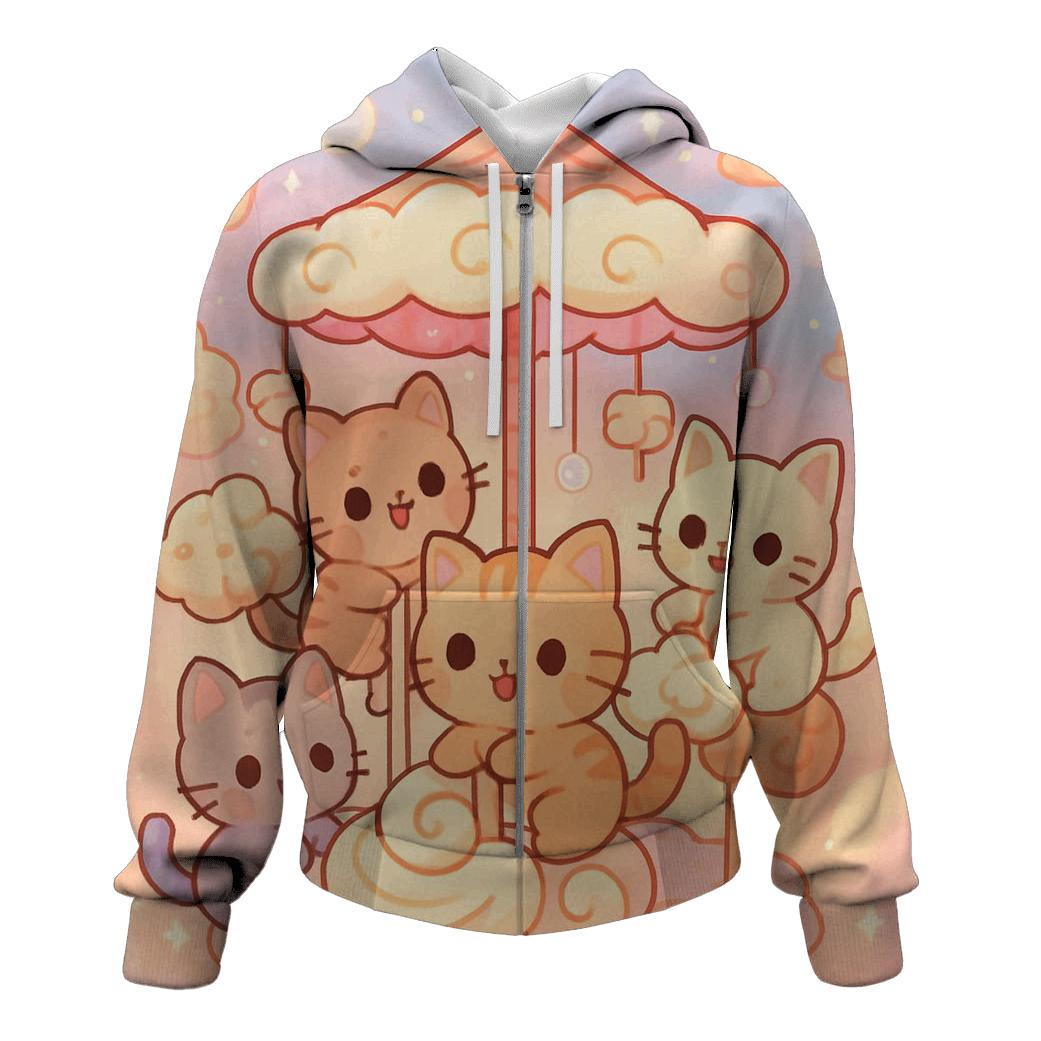 Cloud Bakery Kitten Carousel hoodie designs