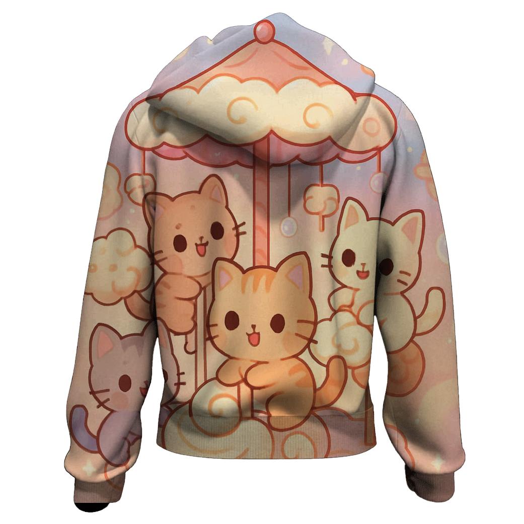 Cloud Bakery Kitten Carousel hoodie designs