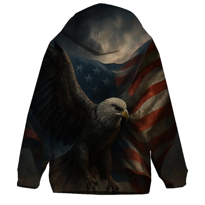 Eagle Of Starlit Armor Over The Flag Field hoodie trends