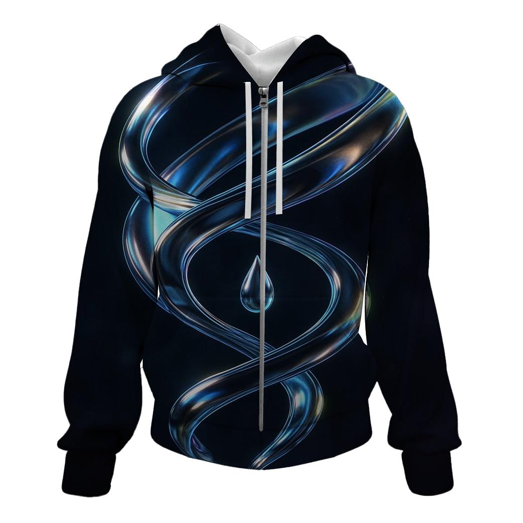 Molten Aurora Sculpture designer hoodies