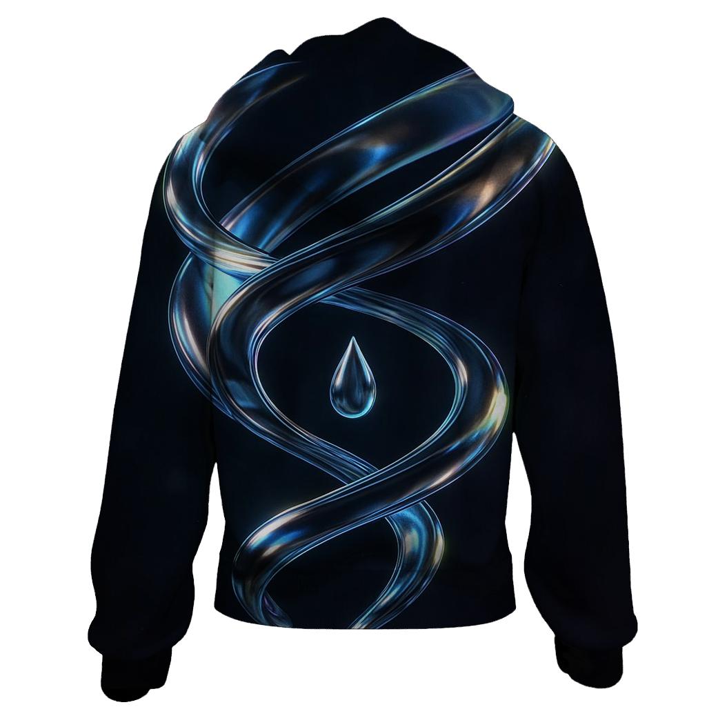Molten Aurora Sculpture designer hoodies