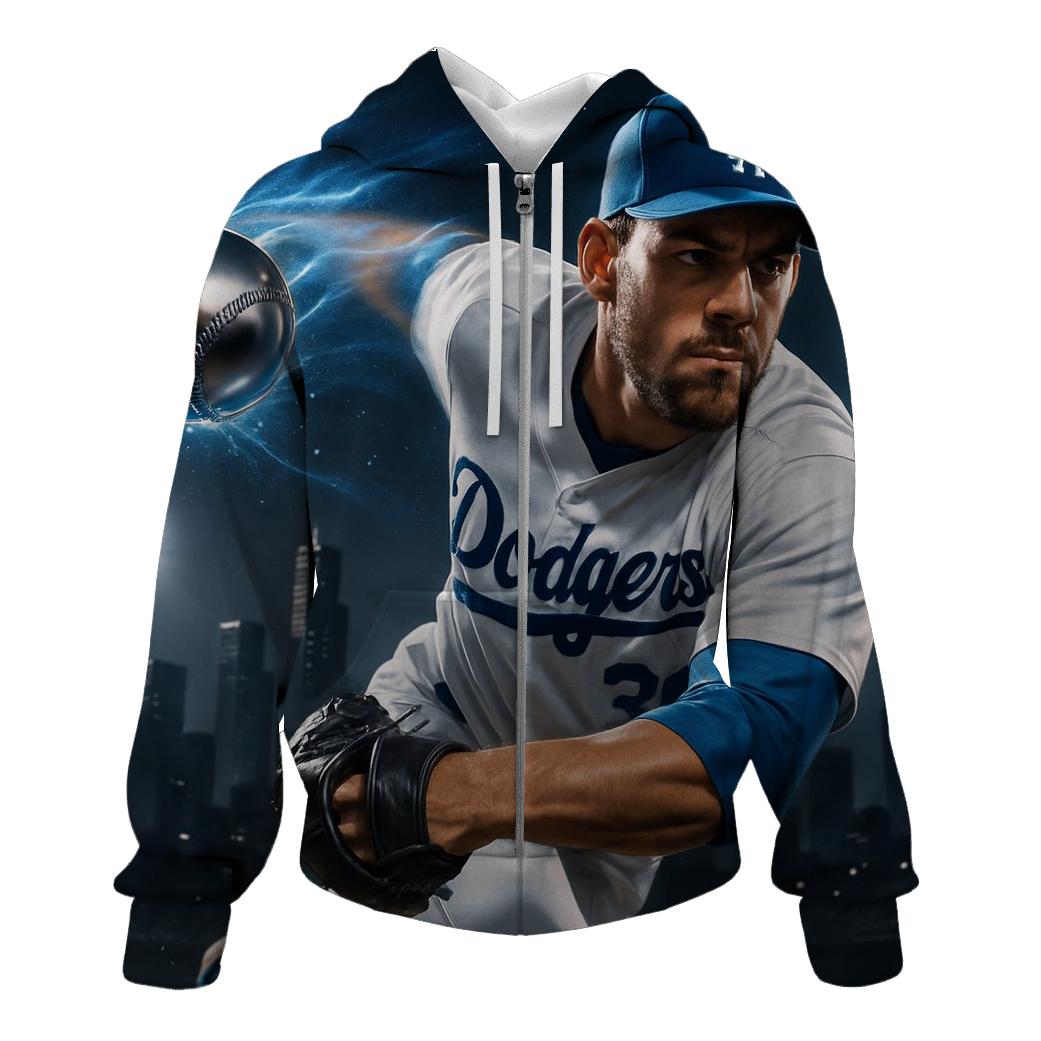 Chrome Fastball Over Downtown Lights lightweight hoodies