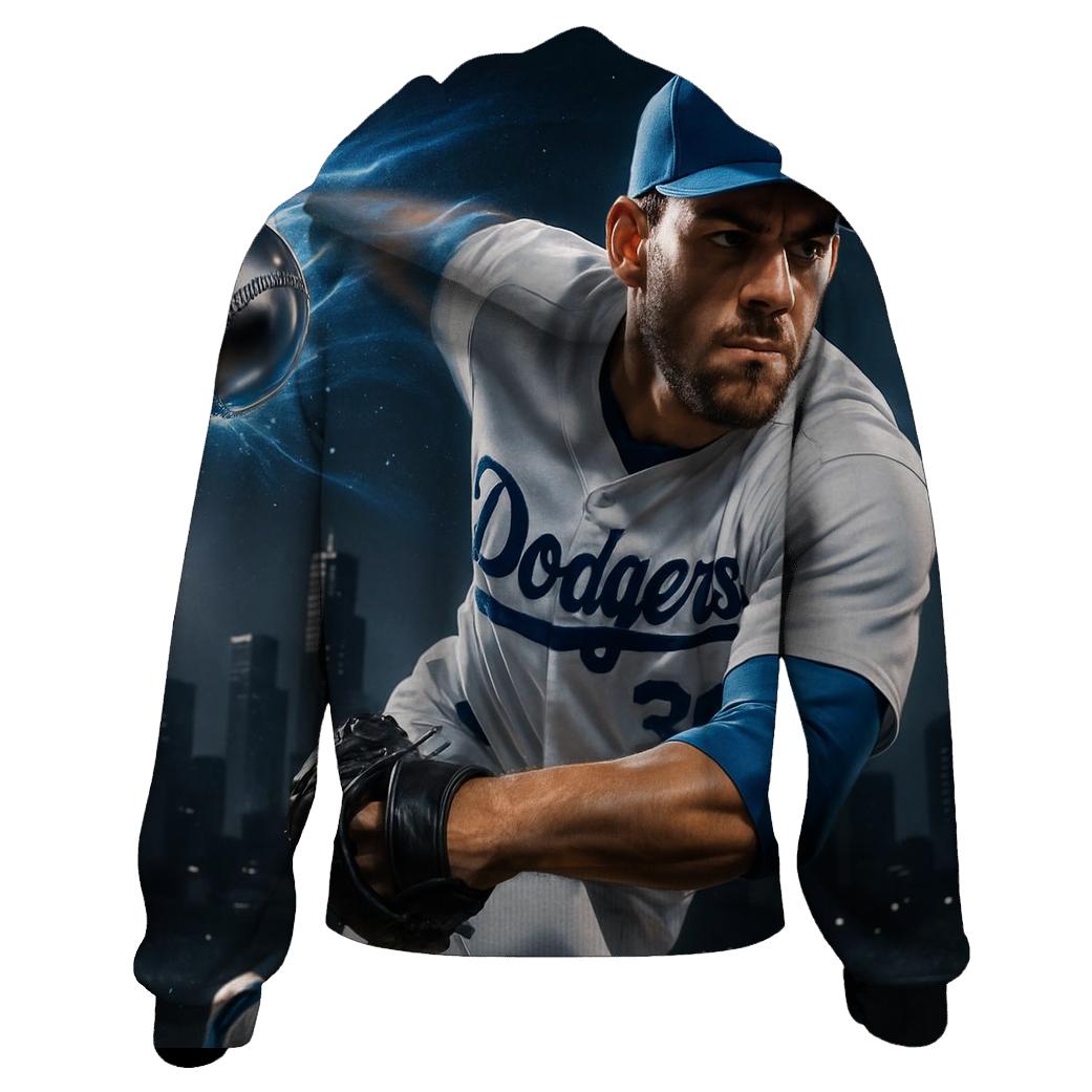 Chrome Fastball Over Downtown Lights lightweight hoodies