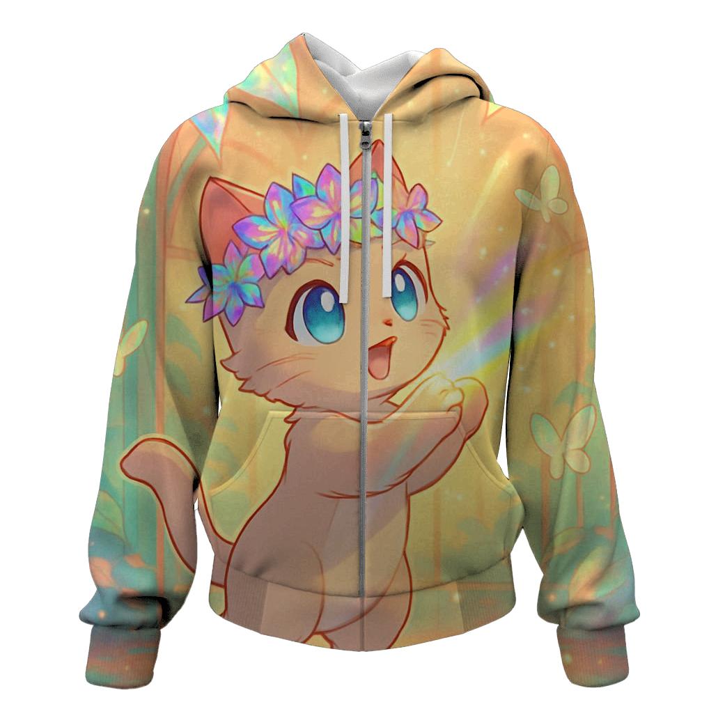 Garden Prism Crown Kitten hoodie styles