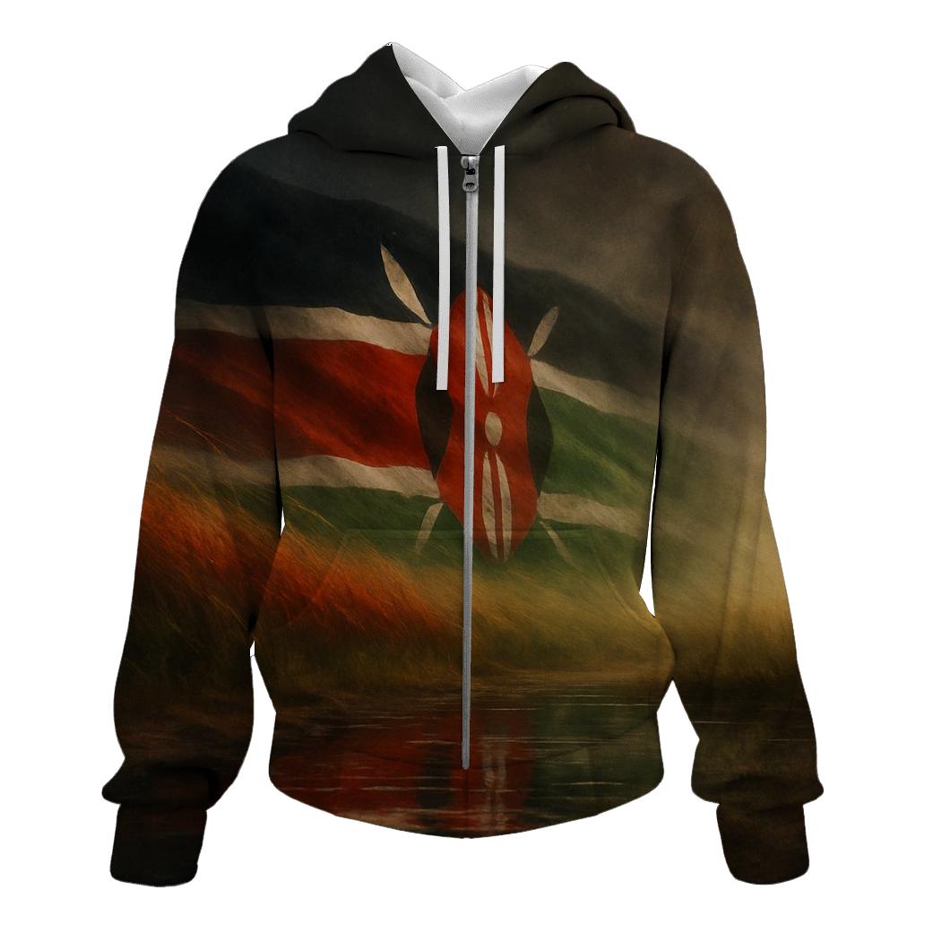 Savanna Mirage Flag Kenya hoodie trends