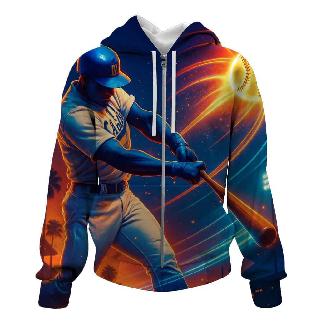Sunset Seamstorm Batter Clash graphic hoodies