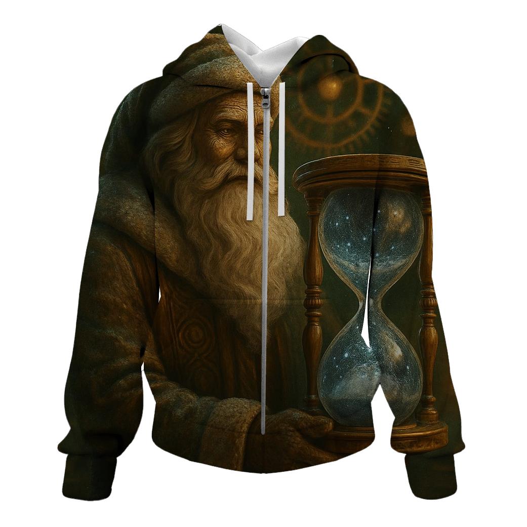 Frosted Workshop Timekeeper Santa lightweight hoodies