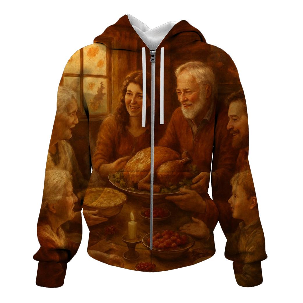 Candlelit Gratitude Cabin Feast hoodie styles