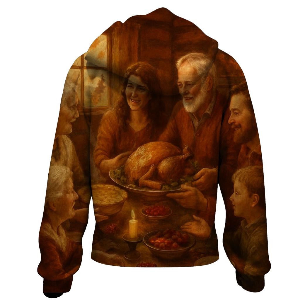 Candlelit Gratitude Cabin Feast hoodie styles