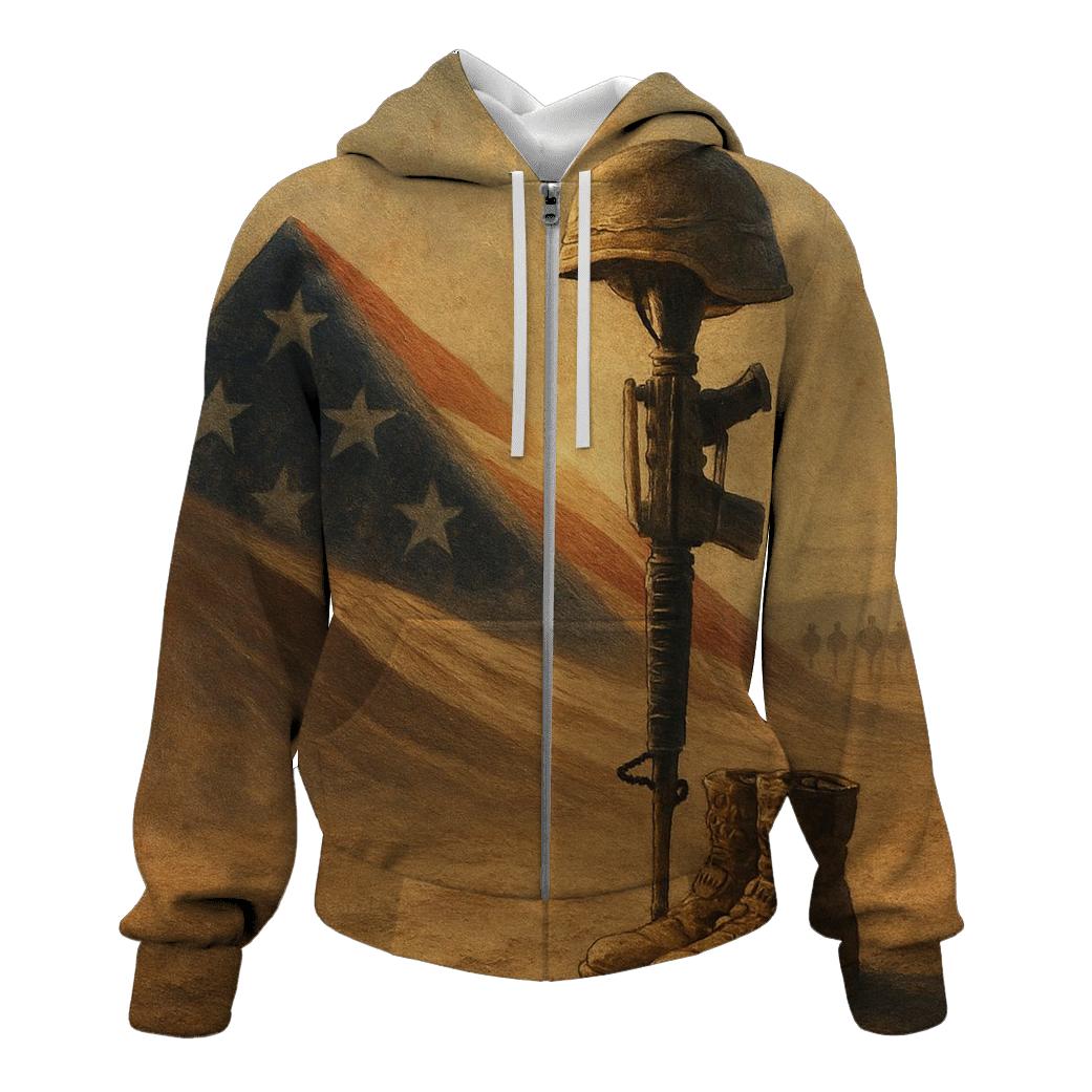 Desert Crosswind Flag Of Sand And Steel premium hoodies