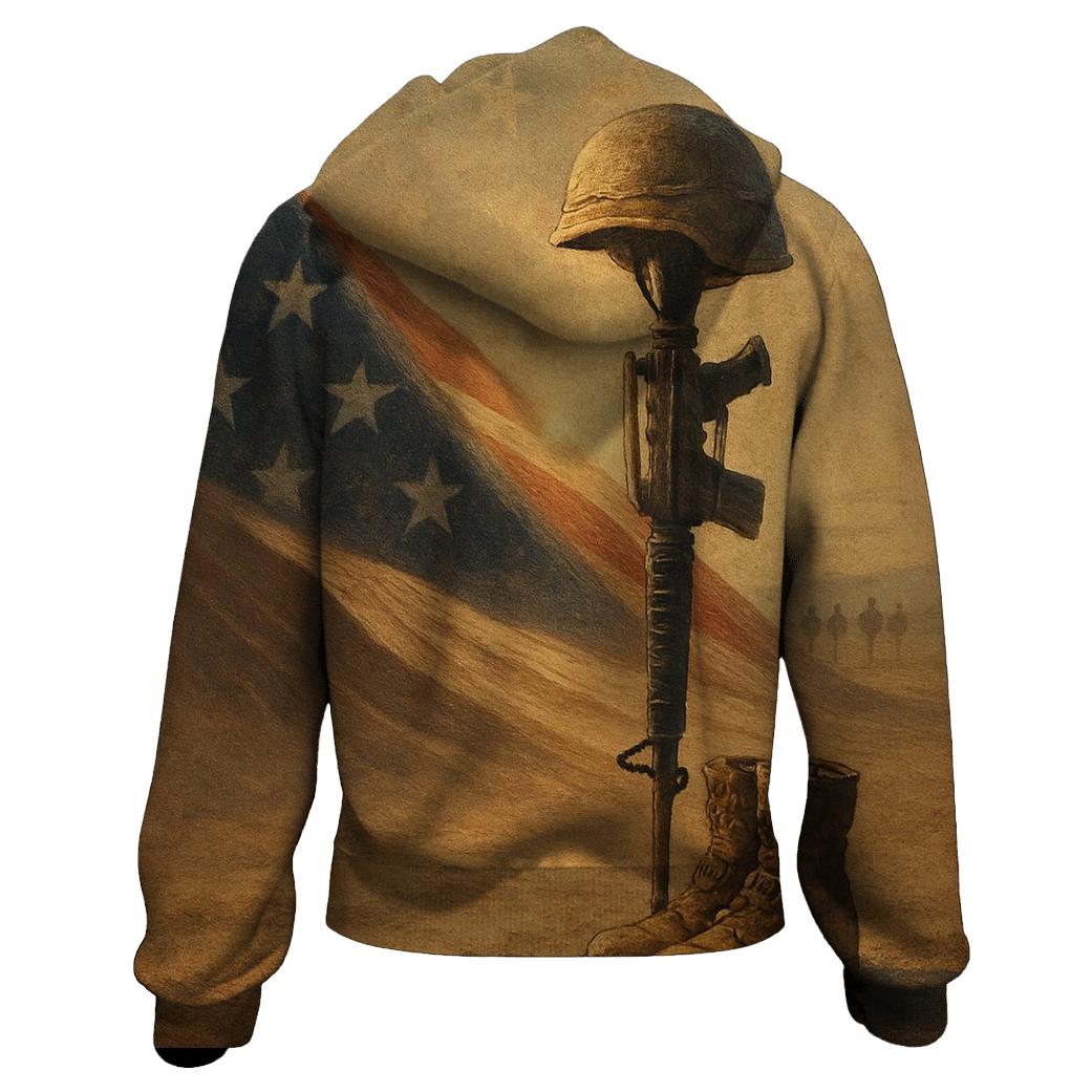 Desert Crosswind Flag Of Sand And Steel premium hoodies