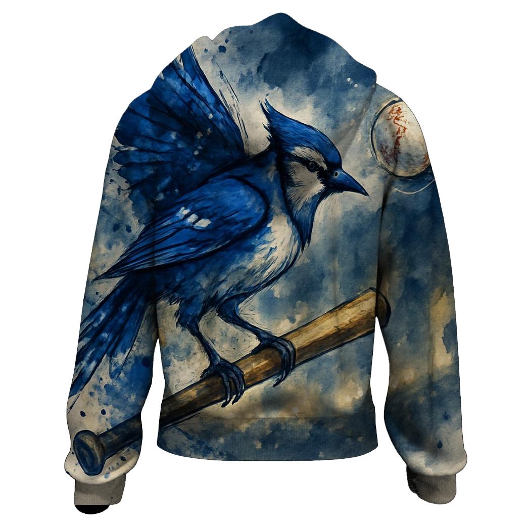 Bat Perch Blue Jays Storm Horizon graphic hoodies
