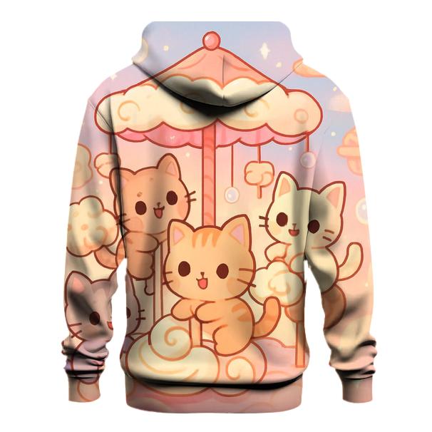 Cloud Bakery Kitten Carousel pullover hoodies