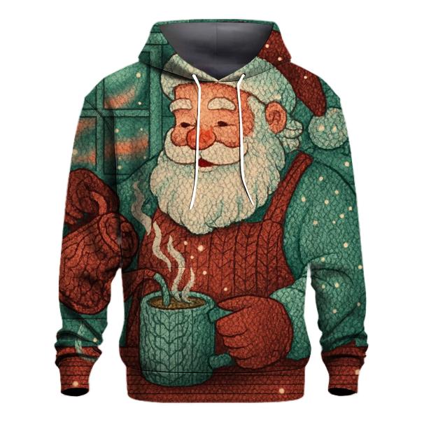 Aurora Cocoa Cabin Santa pullover hoodies